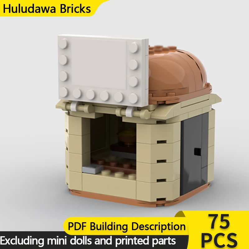 

City Street View Model MOC Building Bricks Small Cake Baking Stand Modular Technology Children Holiday Gifts Assemble Toys Suit