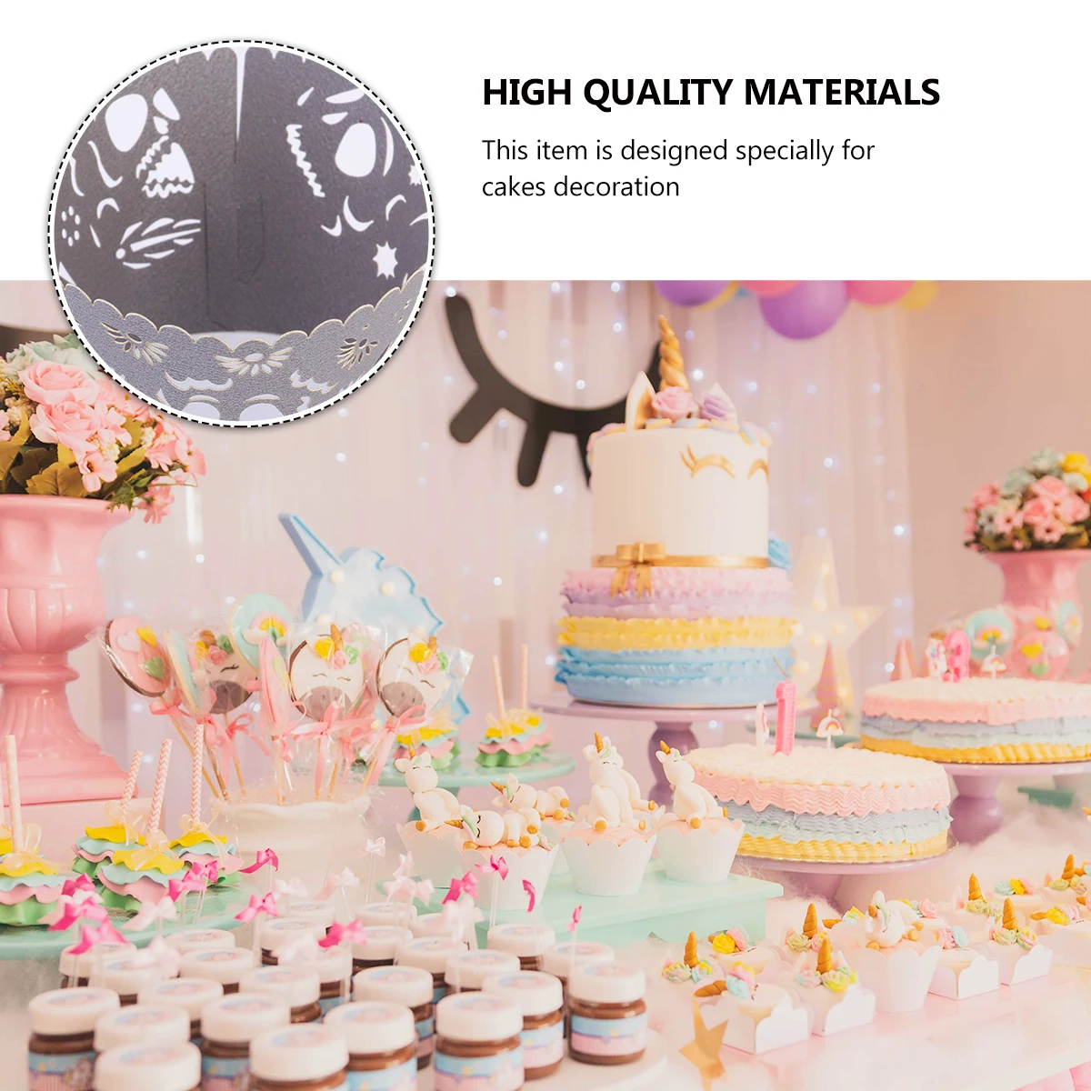 

50pcs Skull Surrounding Cups Halloween Cake Party Theme Cake Decorations Cupcake Toppers Party Food Picks Gray