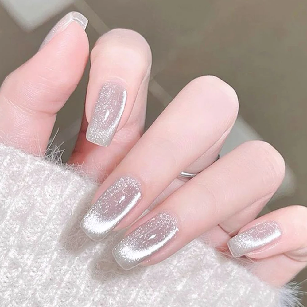 8 ml Weiß Elf Cat Eye Gel Nagellack Magnetische Gel Reflektierende Glitter Semi Permanent Polnischen Nail art Lack Maniküre Dekoration