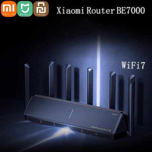 Imagen 1 del producto Xiaomi-enrutador Mijia BE7000, repetidor WiFi de tres bandas, VPN, 1GB de malla, 3,0 USB, IPTV, 7000M, 2,5G, puertos Ethernet, amplificador de señal de módem