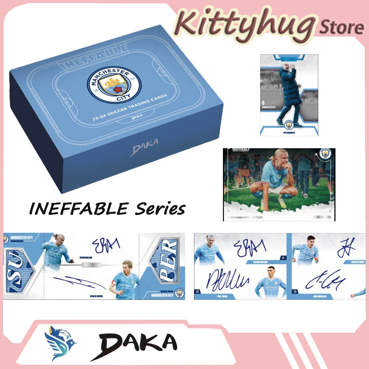

Daka 2023-24 Season Football Club Manchester City Official Sports Trading Card Ineffable Series Pop Culture Toys