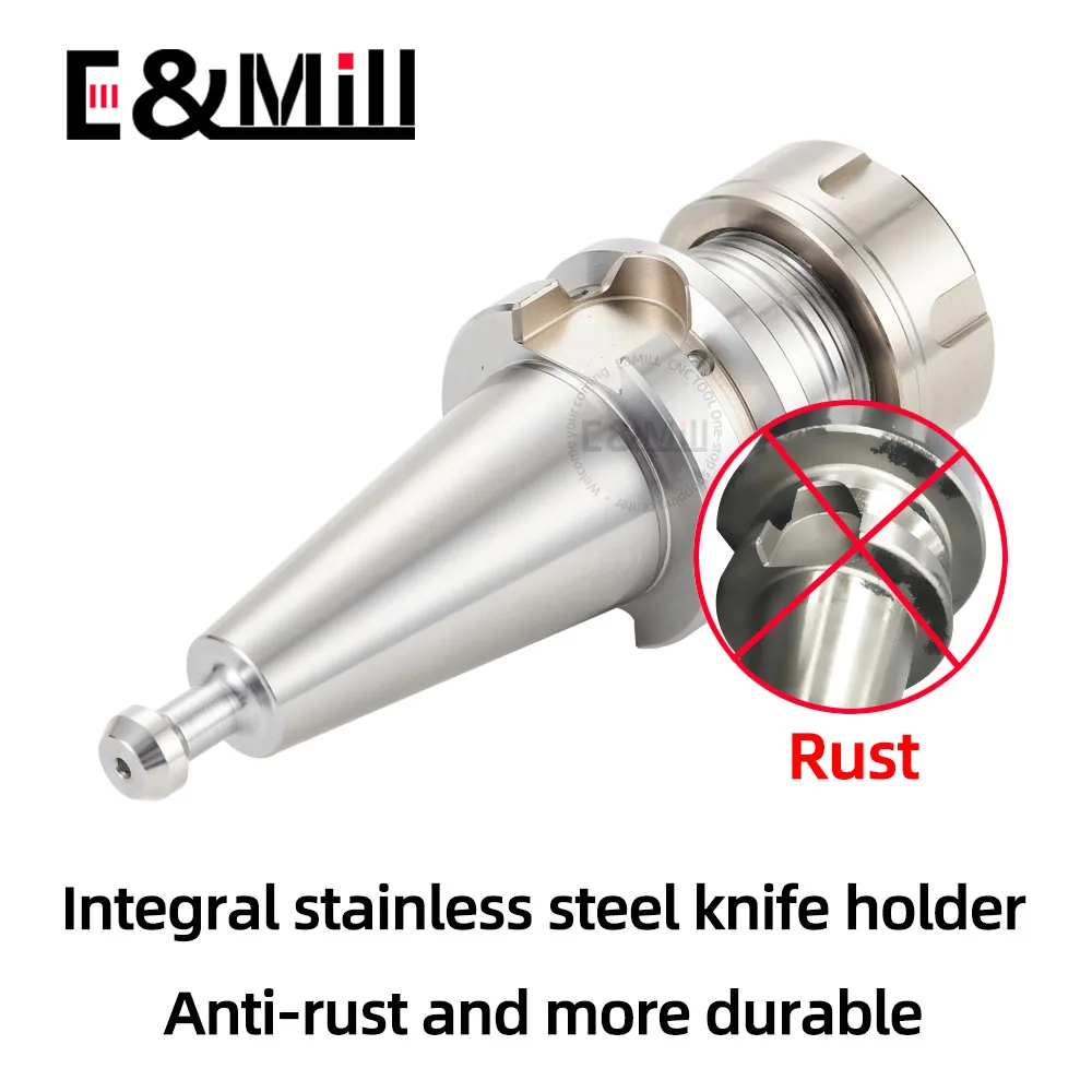 Stainless steel BT30 ER16 ER20 ER25 ER32 SK10 SK16 tool holder BT ER Rustproof engraving machine conjoined tool holder Collet