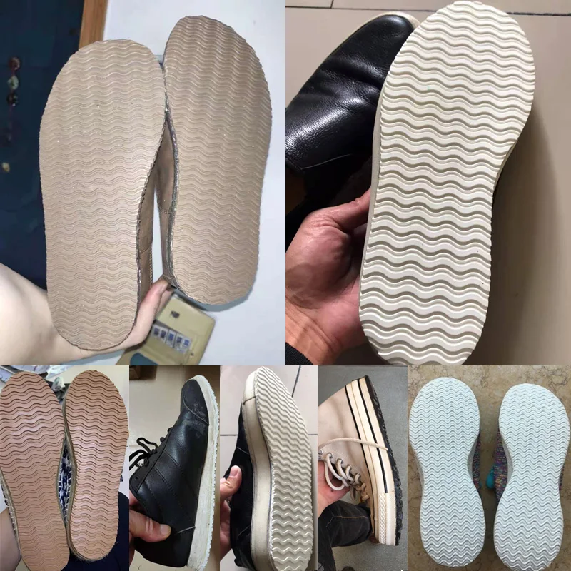 Gummi-Vollsohlen für Schuhe, Außensohlen, Einlegesohlen, rutschfest, Bodengriff, Sohlenschutz, Sneaker, Reparaturarbeiter, Schuh, selbstklebende Pads – Detail 2
