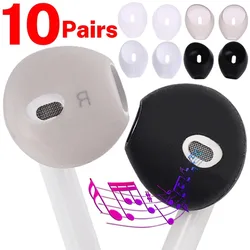 Silicone Eartips for AirPods 1/2 Replacement Ultra Thin Rubber Earbuds Ear Tips for Apple AirPods 1 & 2 Anti-Slip Earphone Cover