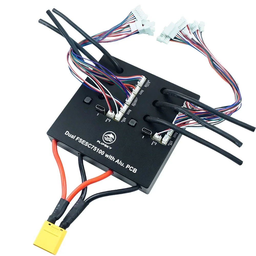 Flipsky Dual 75100 com PCB de alumínio baseado em VESC