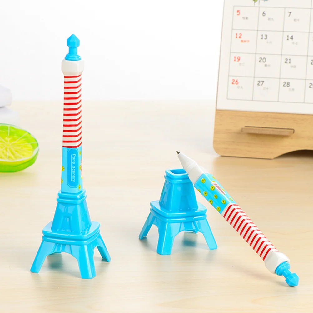 12 Pcs Eiffel Tower Pen Ballpoint Kids Gift Writing Novelty Children Office Creative Stationery Student