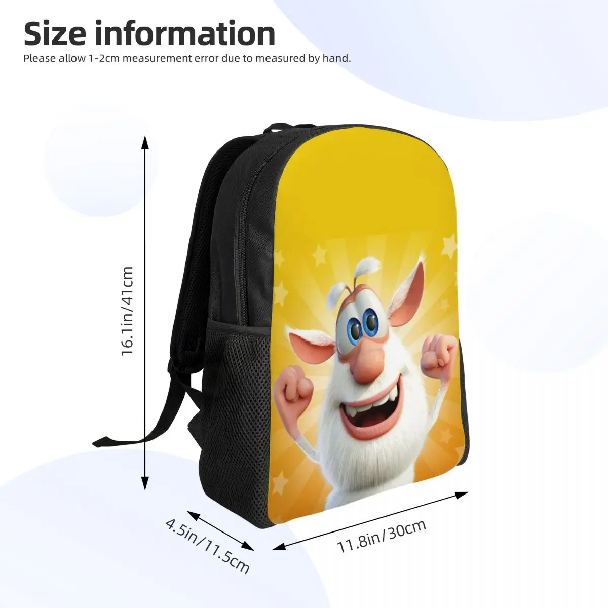 Zaini Boobas Threebob personalizzati uomo donna Bookbag Casual per borse di animazione divertenti della scuola universitaria