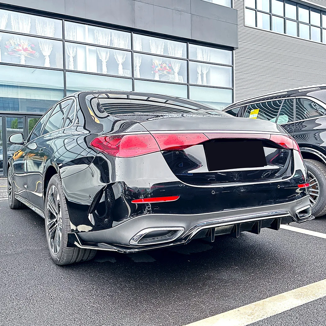Rear Lip Rear Bumper Lip Diffuser Spoiler Modification For Mercedes Benz E-Class W214 S214 AMG Line 2024+ Car Styling Accessory