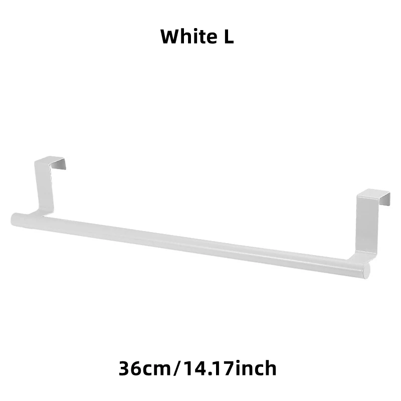 1/2 stuks handdoekenrek boven deur handdoekstang hangende houder roestvrij staal badkamer keukenkast wit zwart handdoekdoek plank hanger