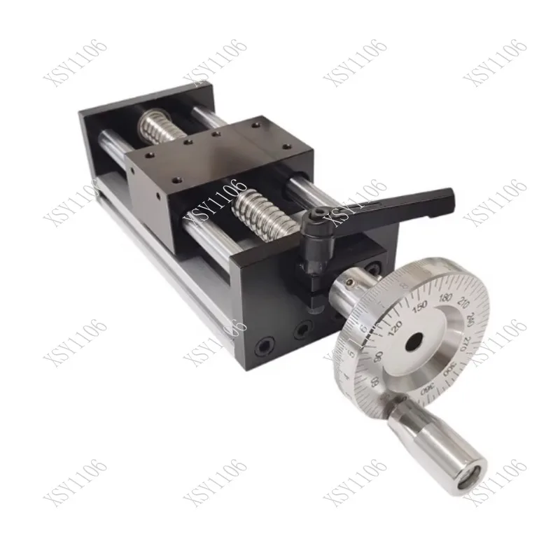 

Линейный направляющий модуль с шарико-винтовой передачей, ручной крестообразный подъемный механизм с колесами