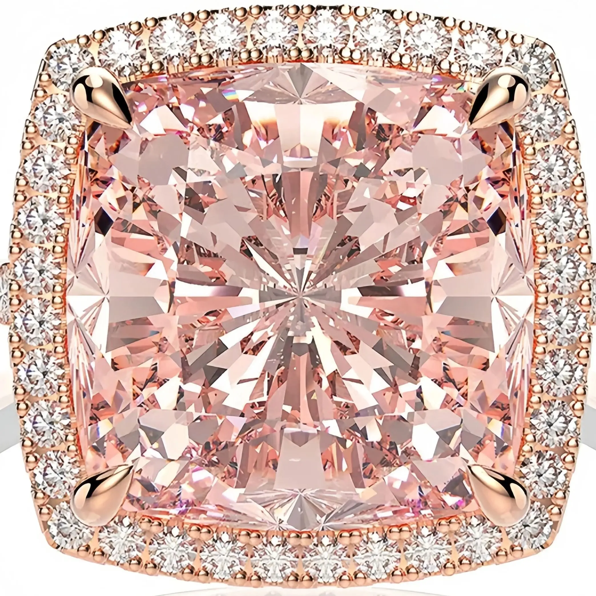 Winkin Winsin 5ct Big Pink Carbon Diamond Ring 10*10 Square Cut Design Gemstones 925 Sterling Silver Rings For Women Jewelry