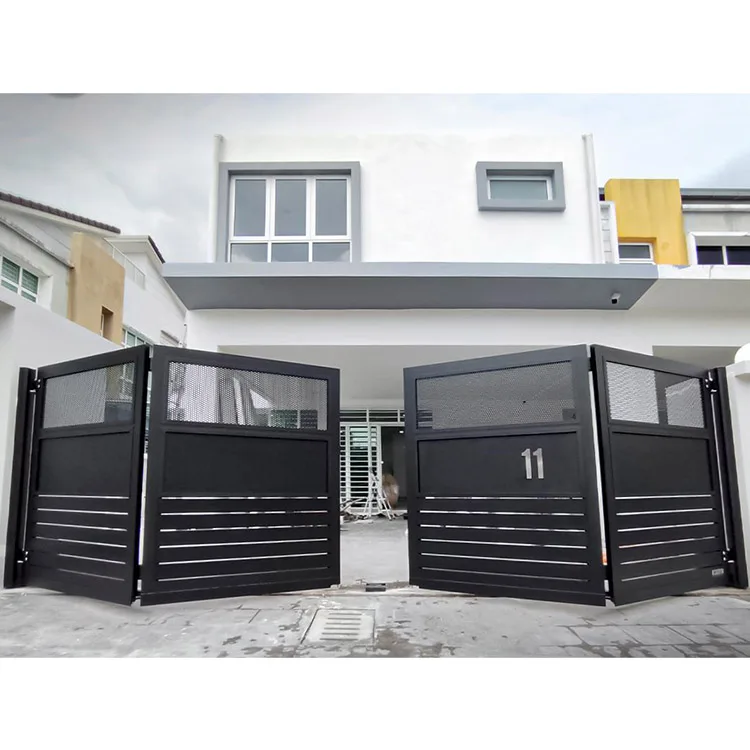 Customization High Quality House Main Gate Designs Swing/Sliding Driveway Gates Portail Aluminium Decorative Aluminum Gates