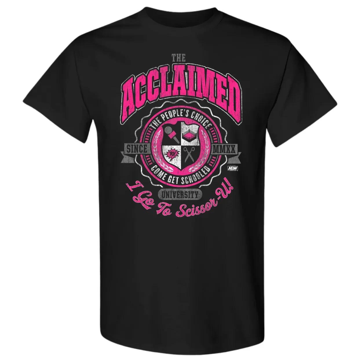 THE ACCLAIMED I GO TO SCISSOR U AEW Official T Shirt long or short sleeves