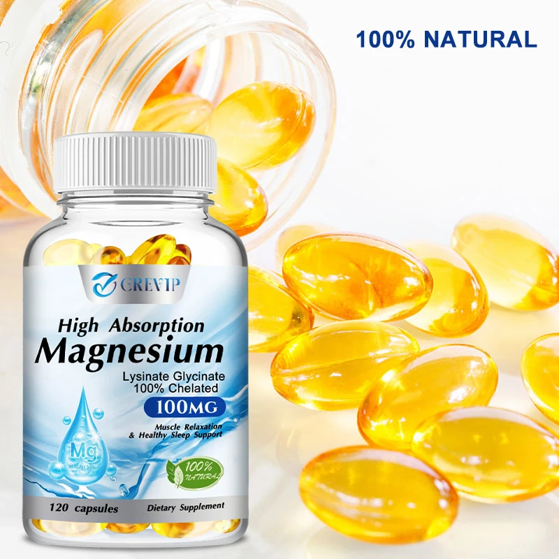 

Magnesium Glycinate Lysinate - Reduce Stress, Improve Mood Nervous, Improve Cardiovascular Health, Improves Sleep Quality
