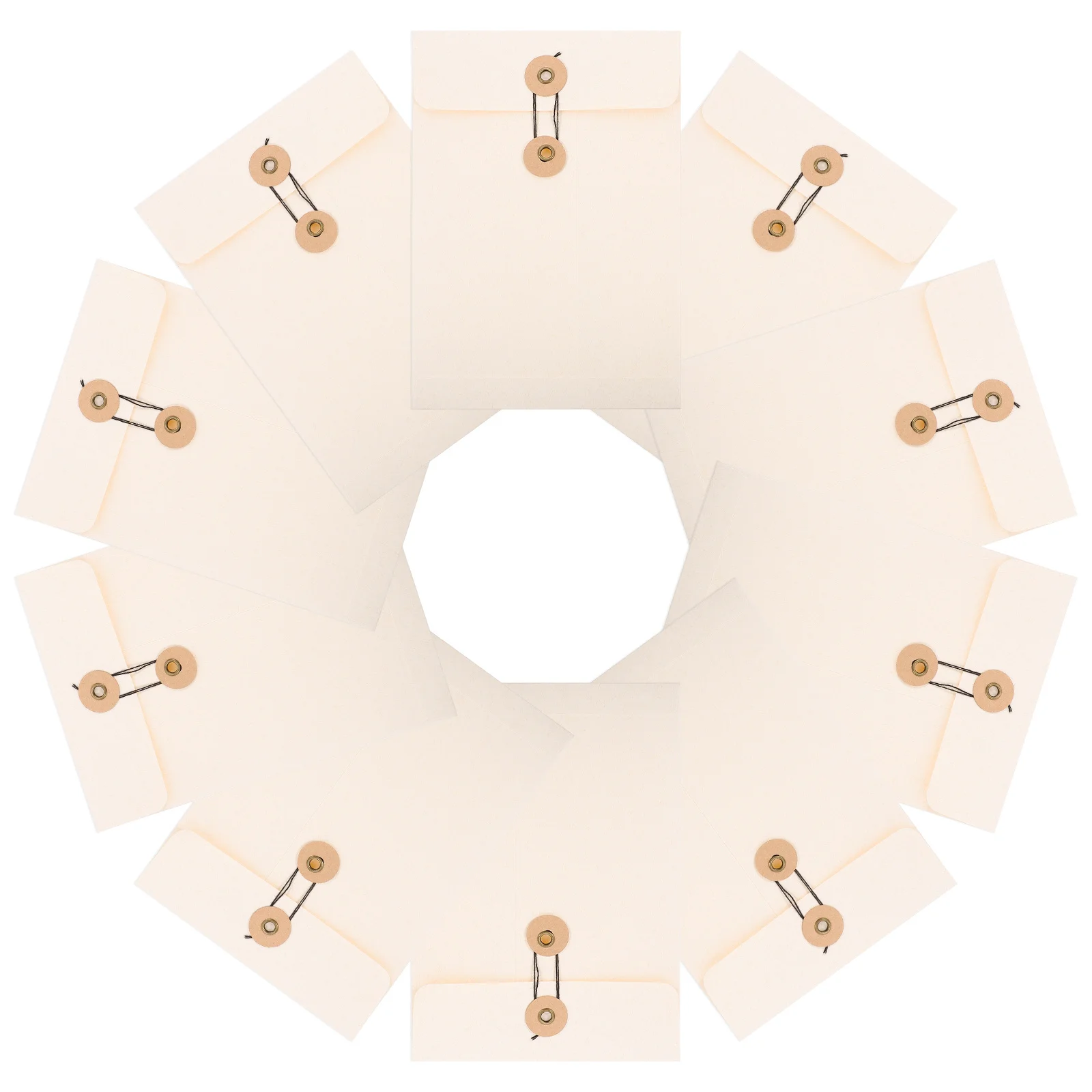 

10Pcs File Storage Bags Thick Document Organizer Large Capacity Paper File Pouch Vintage Envelopes Bag for Office School Home