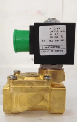 

Two-way solenoid valve 21WA3K0V130 DN13 24VDC