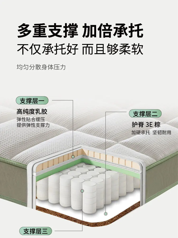 Colchão de molas, Simmons, látex, macio e duro, dupla finalidade, coqueiro.