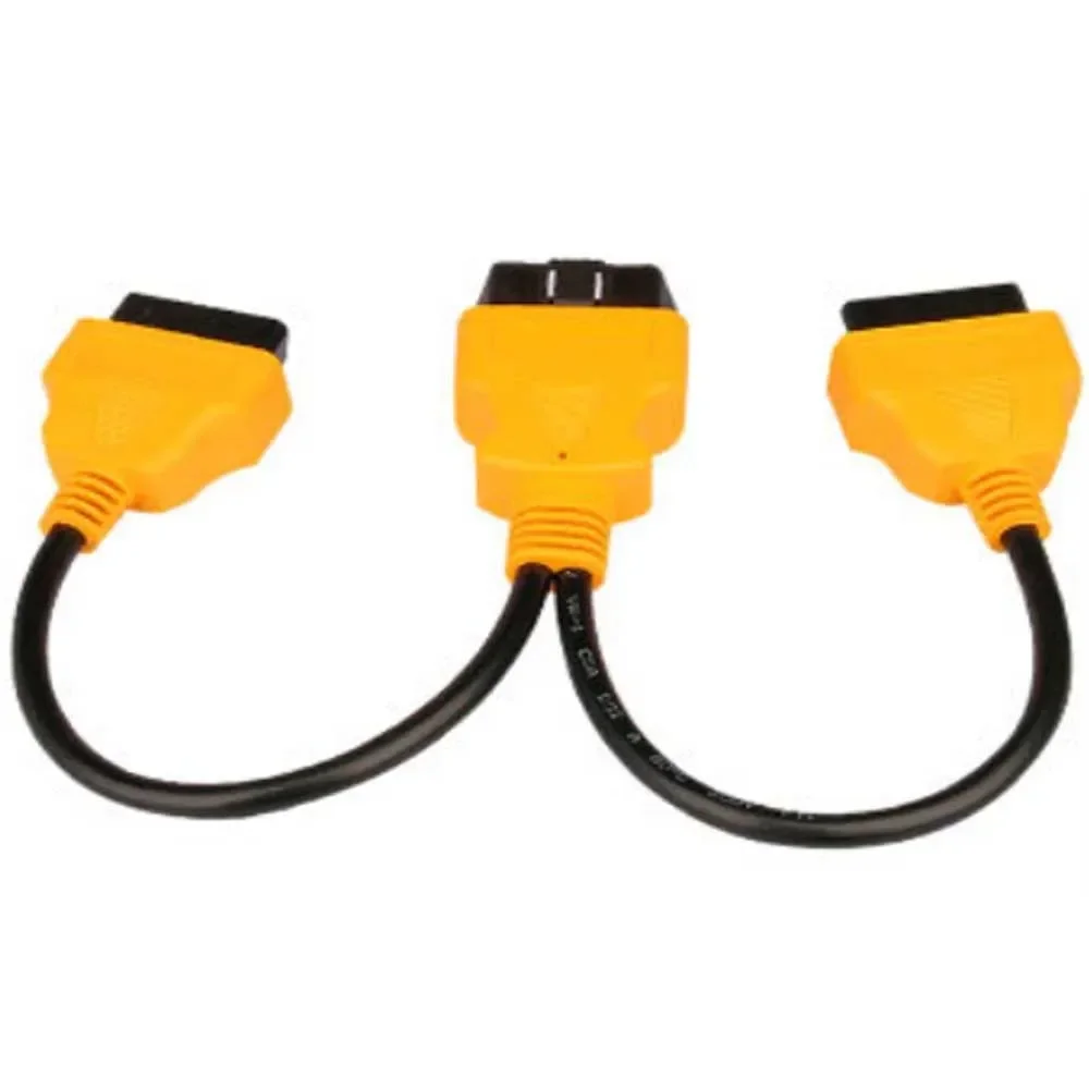 OBDTOOL OBD Extend Cable OBD2 Splitter Cable 1 to 2 Converter Adapter Wire Car Extension Cord Multi-function