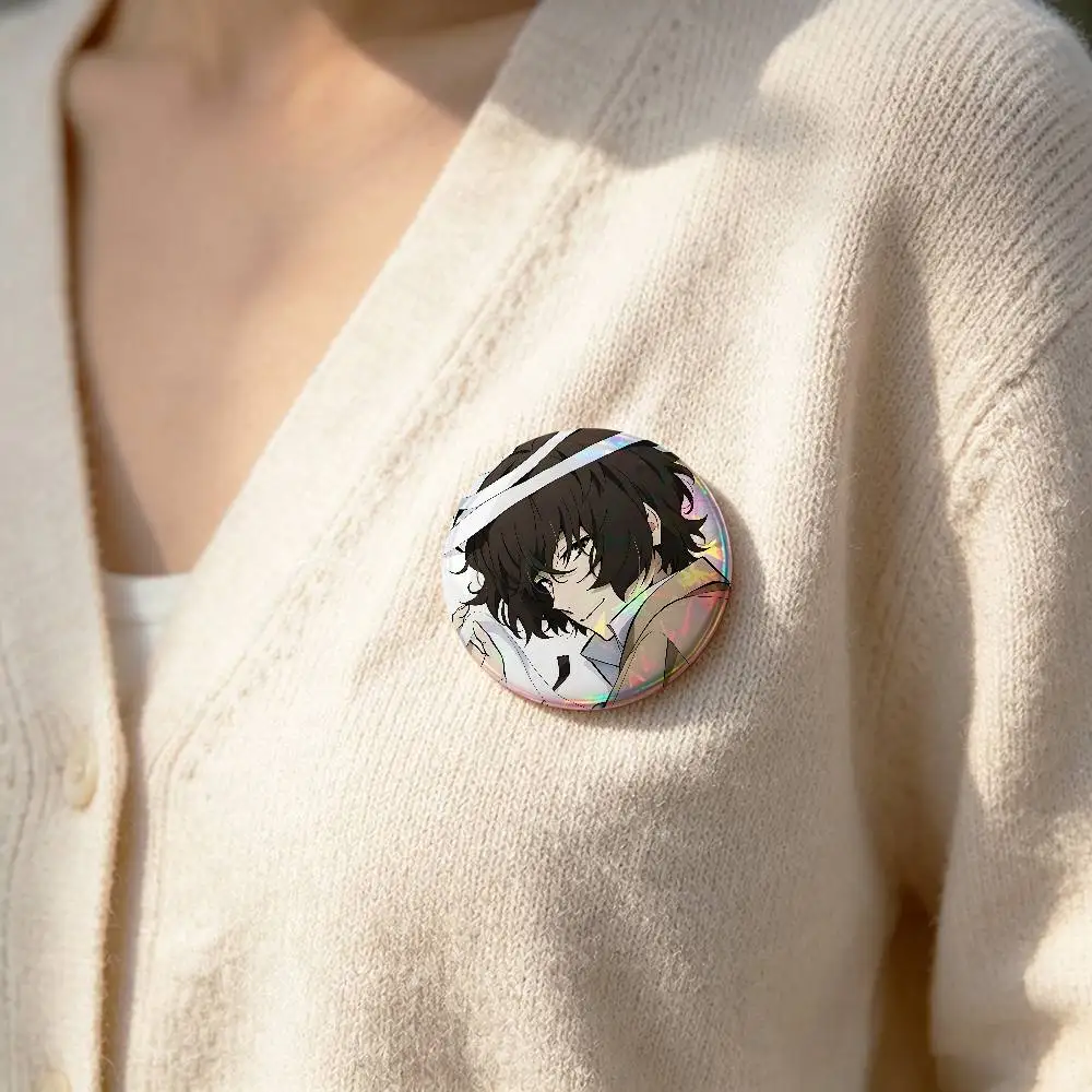 Cute Anime A-Bungo Stray DogsS Badge Pins For Friend, Backpack, Clothing, Collectible Accessories, Jewelry Gift