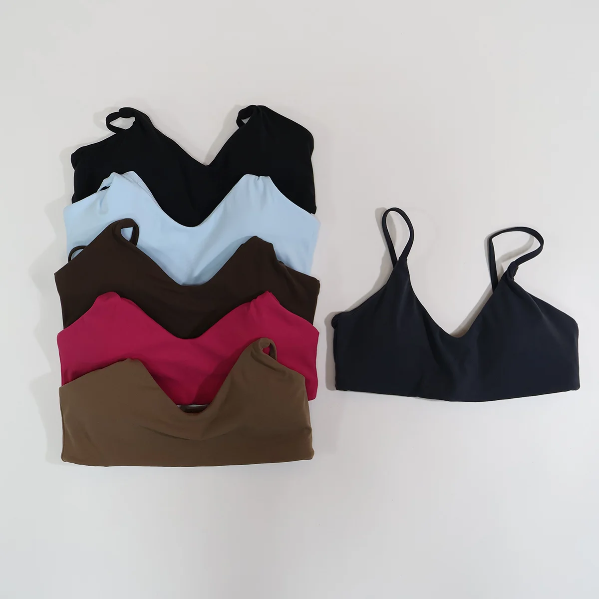 Sommer Damen V-förmiger Bandeau-Sport-BH Rückenfreies Crop-Top für Frauen Gym Workout Yoga Fitness Unterwäsche Sommer Neu – Detail 11
