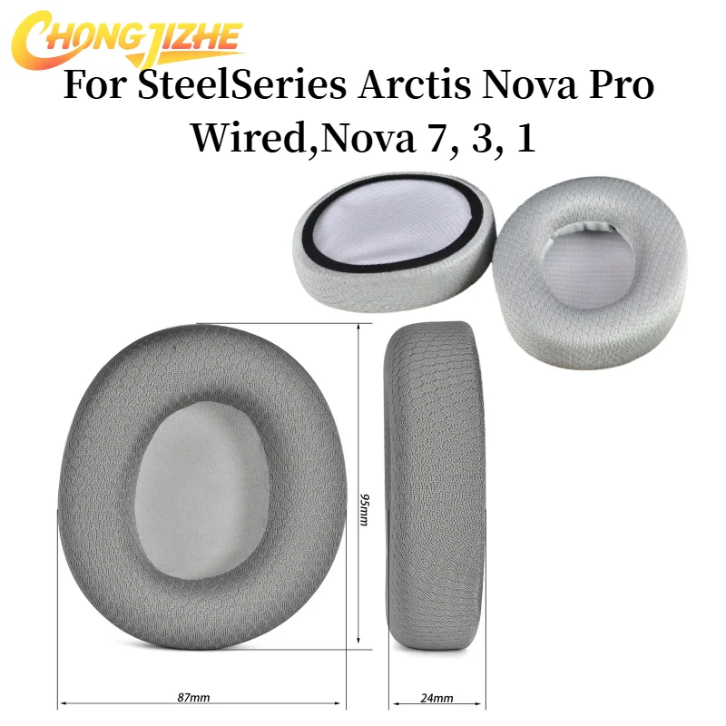 

Replacement Ice gel Earpads For SteelSeries Arctis Nova Pro Wired,Nova 7,3,1 Headphones Memory Sponge Sleeves Case Repair Parts