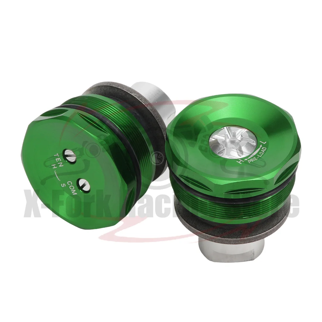 Ajustador de tapas de horquilla de precarga, pernos de horquilla ajustables de tubo delantero para KAWASAKI ZX-6R ZX6R 2013-2024 2019 2021 2022 2023 11065 0289