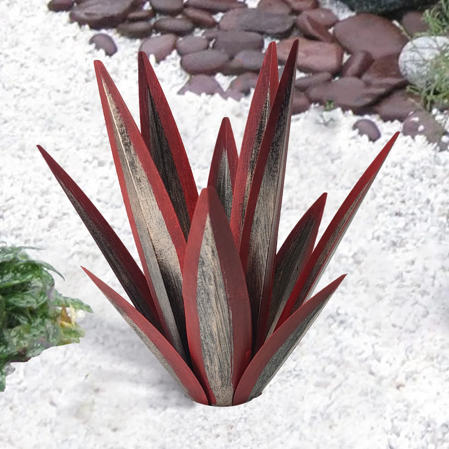 Agave Plant Metal Creatief Ornament IJzeren Kunstwerk Buiten Patio Tuin IJzeren Kunst Plantendecoratie
