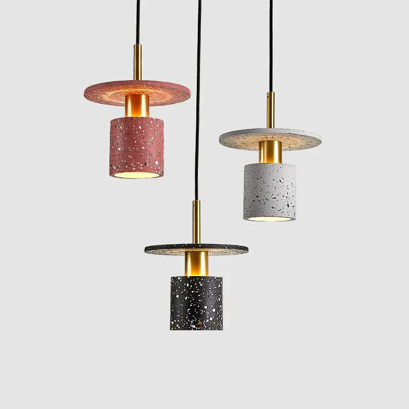 

Nordic Terrazzo Chandelier Postmodern Restaurant Kitchen Bar Lighting Fixture Exhibition Hall Bedroom Bedside pendant lights