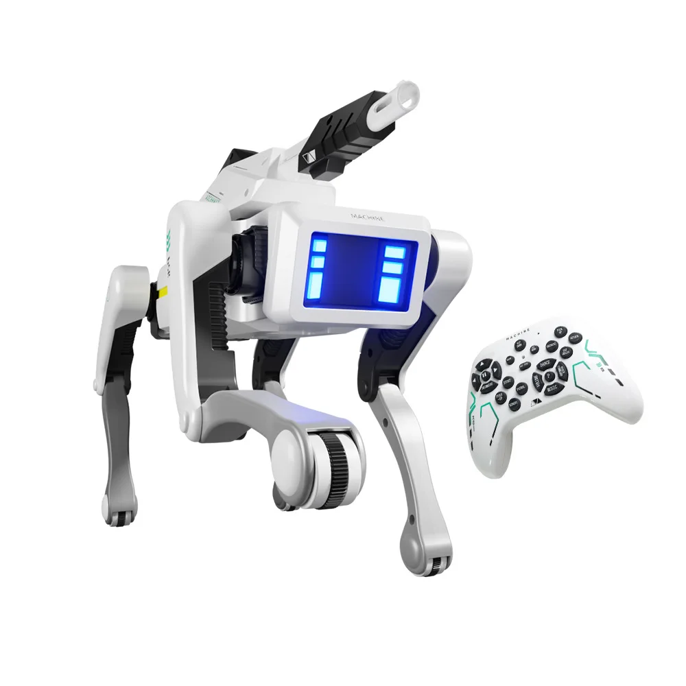 Inteligentny robot pies RC z AI, interaktywny, sterowany głosem, programowalny, śpiewający, tańczący, zabawka dla dzieci, sterowany aplikacją i pilotem.