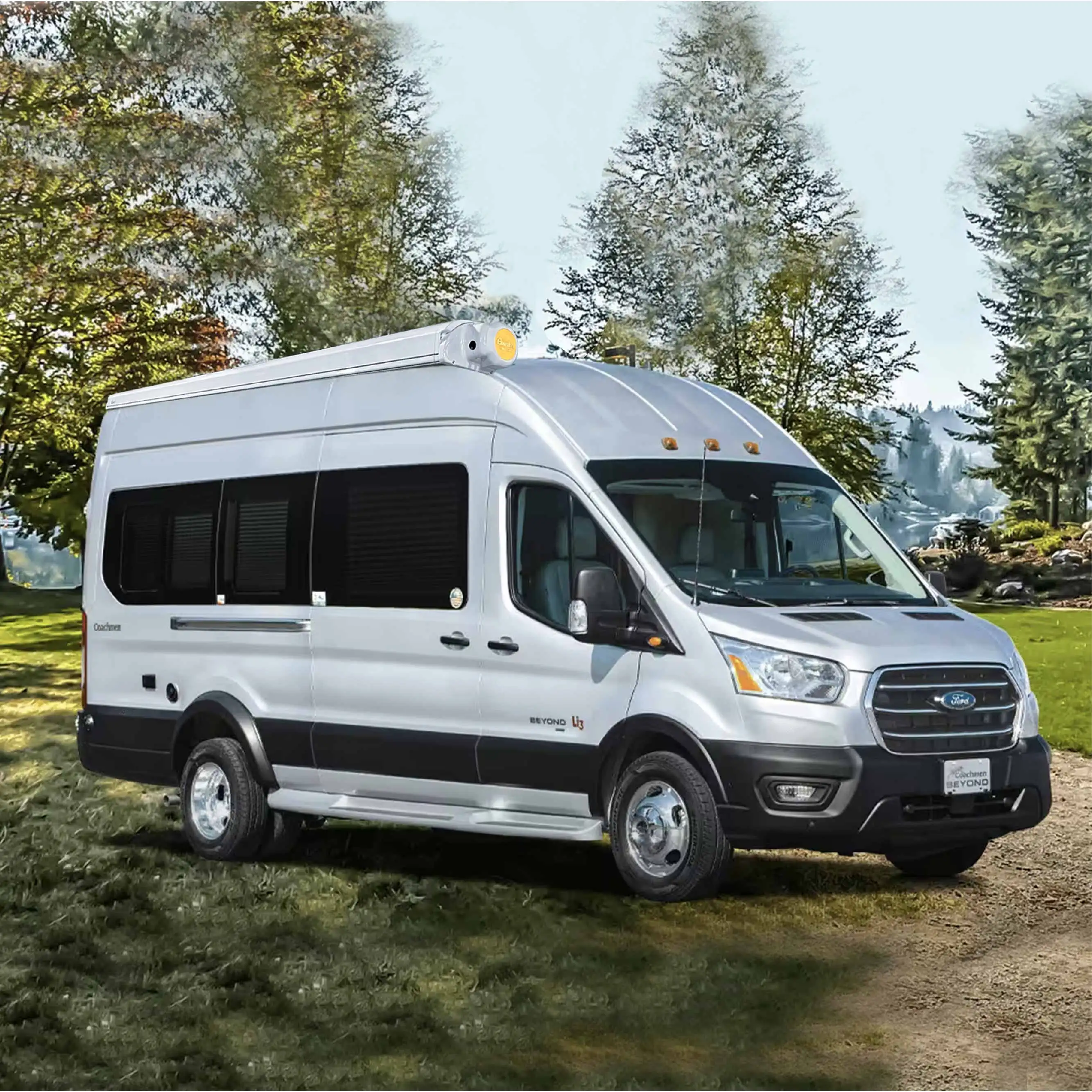 مظلة التحكم الآلي للتخييم، مظلة التخييم، قافلة سوداء مع عمر طويل للبيع