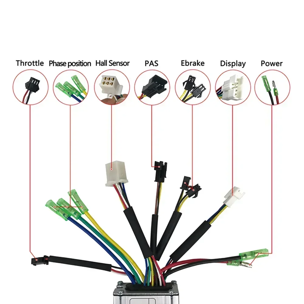 48V 36V KT-15A E-bike Controller 250W Brushless Motor Electric Bicycle Accessory Applicable To KT Series Motors Cycling Parts