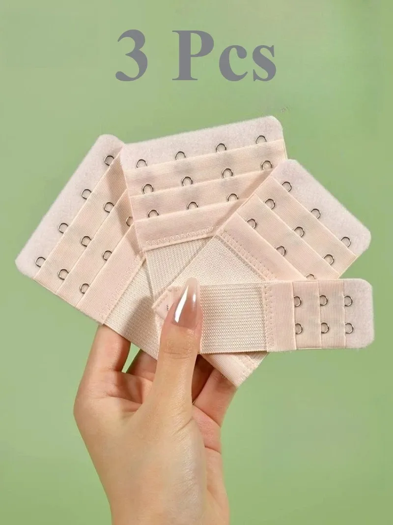 3Pcs/set Bra Extenders Strap 2-5Rows Women's Intimates Accessories Lengthened Bra Hook Buckle Elastic Adjustable Bra Extenders