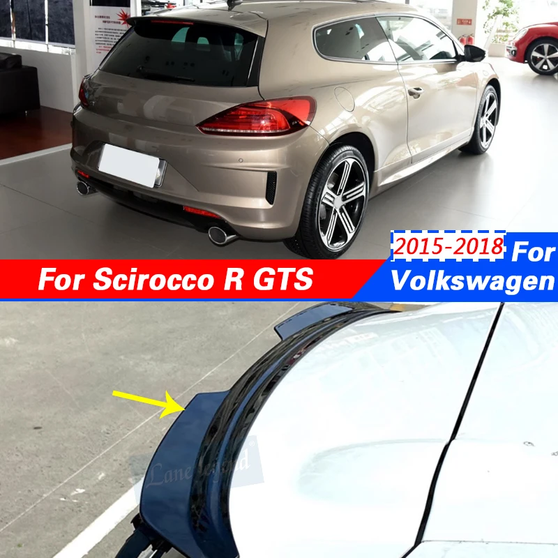 

Rear Trunk Lid Roof Spoiler Ducktail Lip Wings Accessories Parts Fit For Volkswagen VW Scirocco R GTS 2015-2018