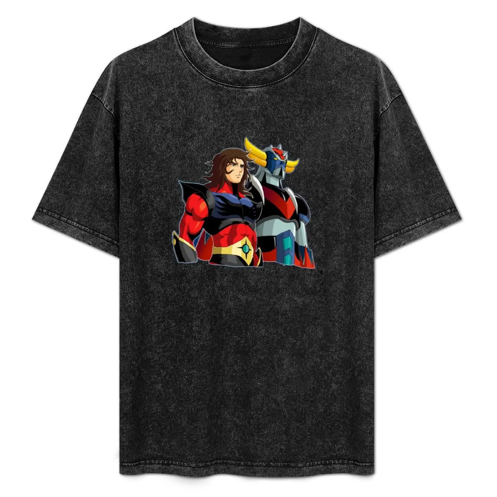 

Grendizer and Actarus T-Shirt Casual Holiday Short Sleeve Tee