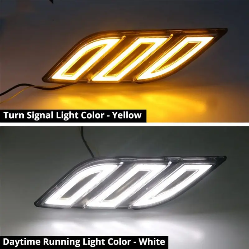 Front Side Fender Light LED Daytime Running Light For Ford F150 Raptor 2016-2020 Side Marker Light Turn Signal Light-A97E