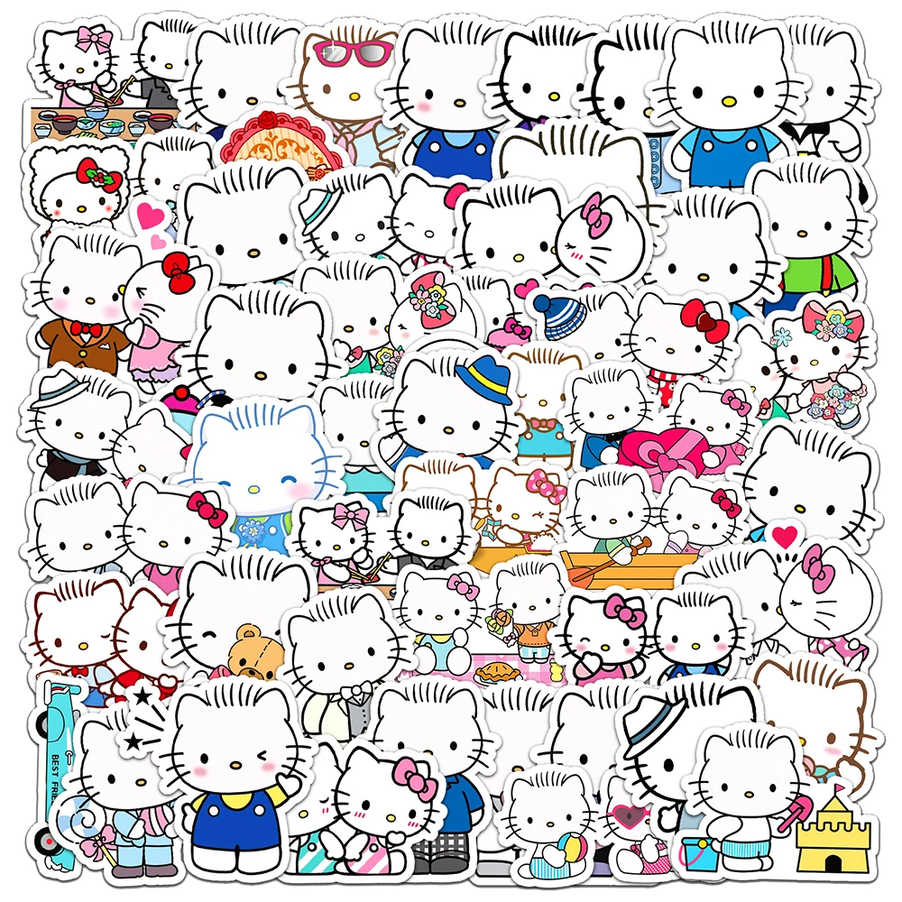 10/30/50pcs Cute Sanrio Hello Kitty Stickers Dear Daniel Decals Stationery DIY Laptop Notebook Phone Decoration Sticker Kids Toy