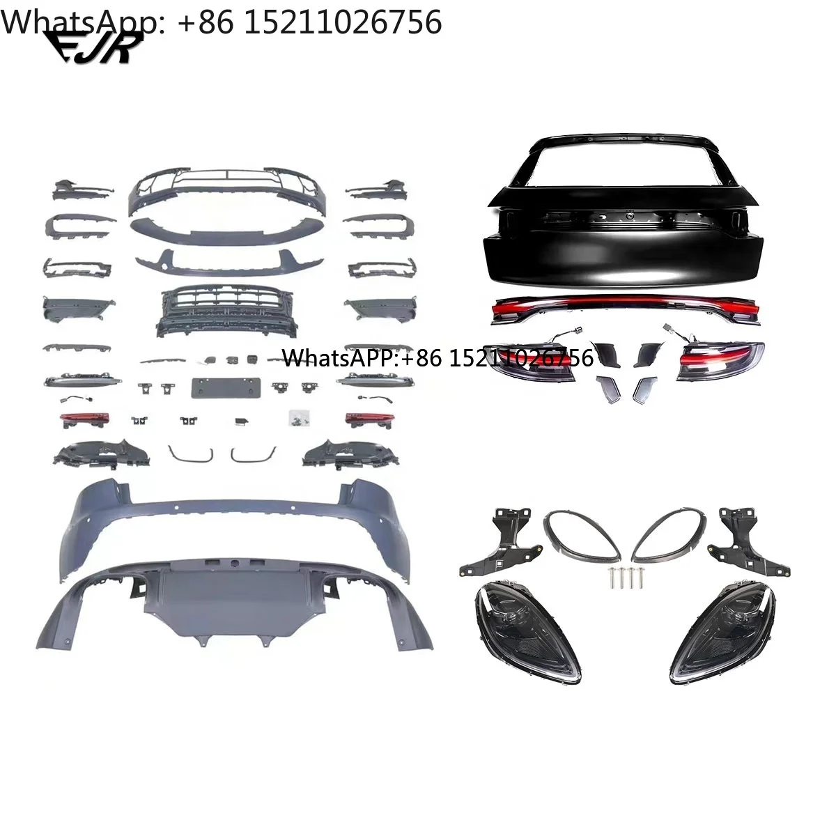 For Porsche Macan 95B 2014-2023 Upgrade New Version Body Kit Bumper LED Headlights LED Taillights Tailgate