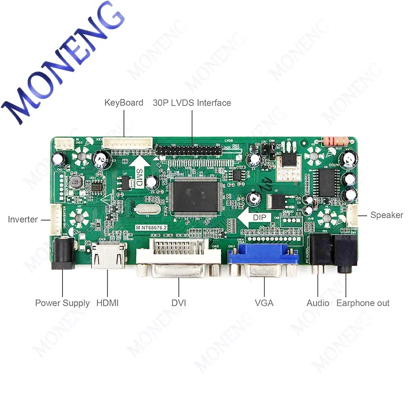 Imagem -06 - Substituição da Tela Lcd Tft para Industrial Hd-mi Lcd Board Vs104t004a 1024x768 600lêndeas G104xvn01.0 G104x1-l03 104 Polegadas