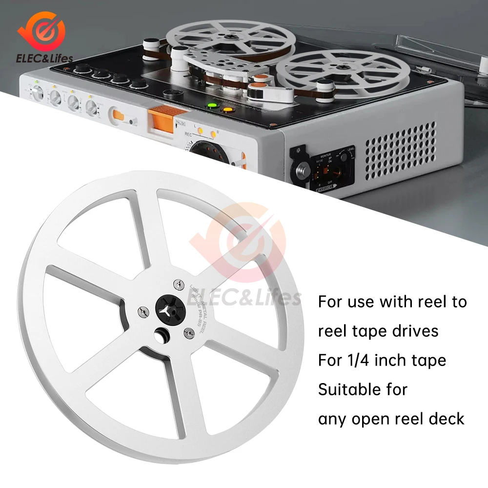 

For Pioneer PR-85 7" Inch Light Metal Aluminum Reel To Reel RT-707 909 Take Up Reel Opening Machine Parts Recorders Accessory