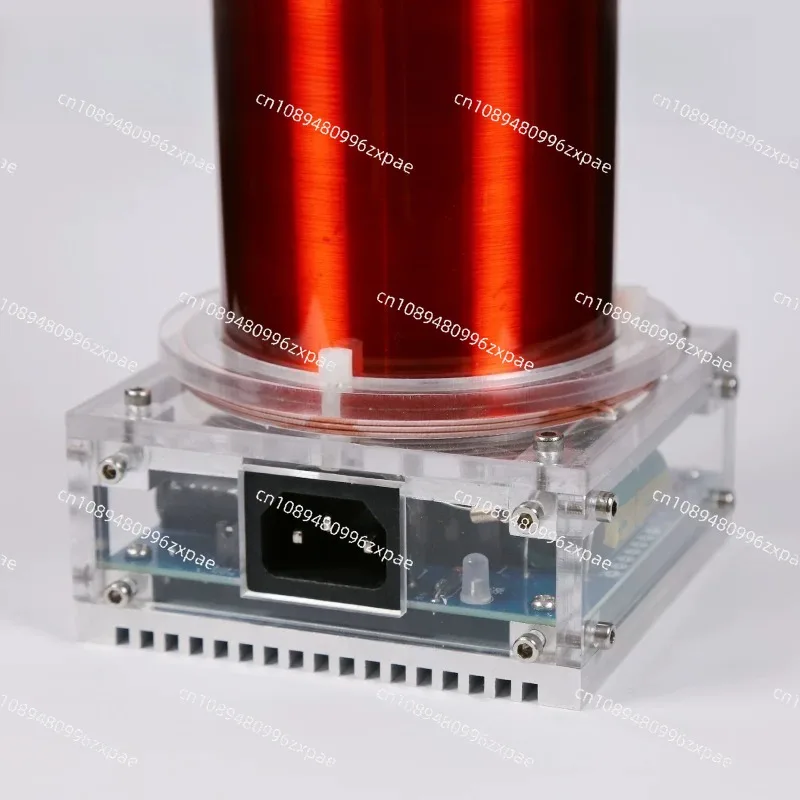AC110-240V SSTC Music Coil DIY Finished High Frequency Generator 250W Arc Length 20cm Ignition Lightning Model