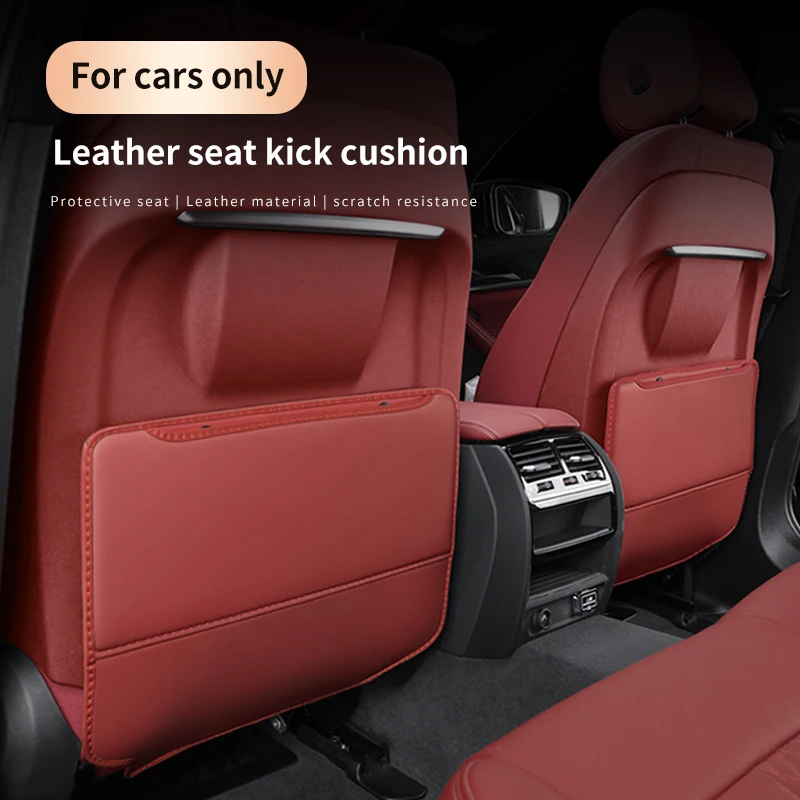 For Mercedes Benz A B C E S R Class A45 C43 CLA CLS GLA GLB GLC GLK ML Car Seat Back Protection Anti-Kick Pad Rear eat Storage