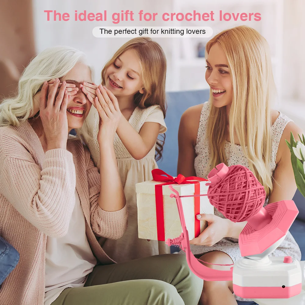 

Yarn Winder Electric Yarn Ball Winder USB Plug In Automatic Yarn Spinner Cake Dispenser Electric Spooler for Knitting Enthusiast