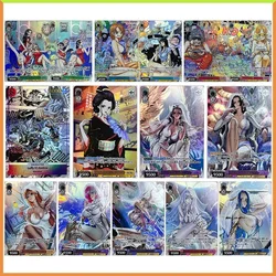 Anime ONE PIECE DIY ACG Nami Luffy Hancock Reiju Yamato Kaidou Robin Vivi Toys for boys Collection Games Cards Birthday Gifts