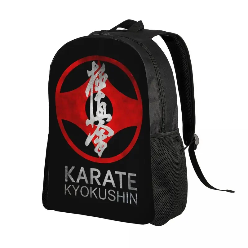 Karate Kyokushin Backpack for Men Women Waterproof School College Martial Arts Bag Printing Bookbag