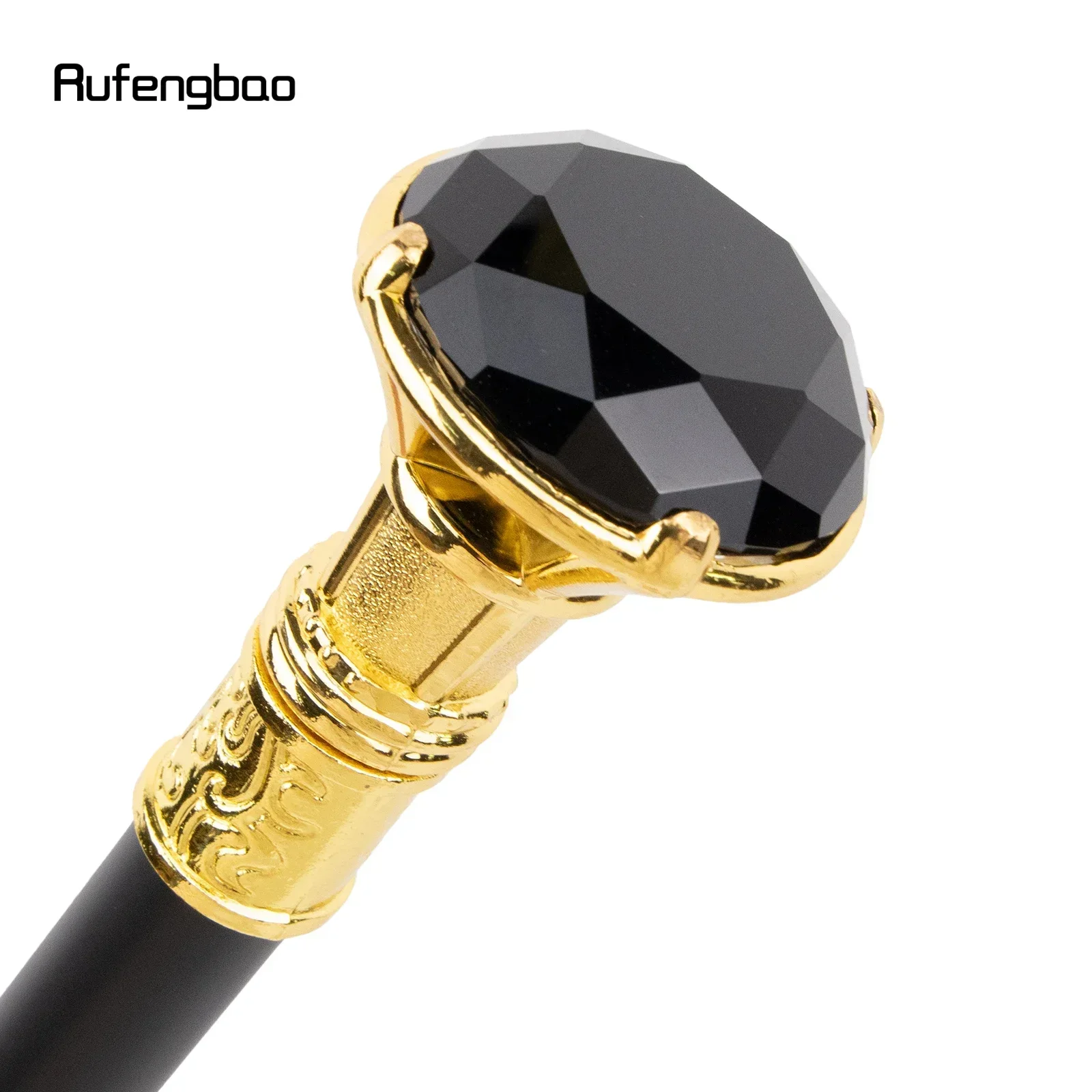 الماس الأسود نوع الذهبي عصا المشي الأزياء الزخرفية عصا المشي شهم أداء المرحلة قصب 93 سنتيمتر #4