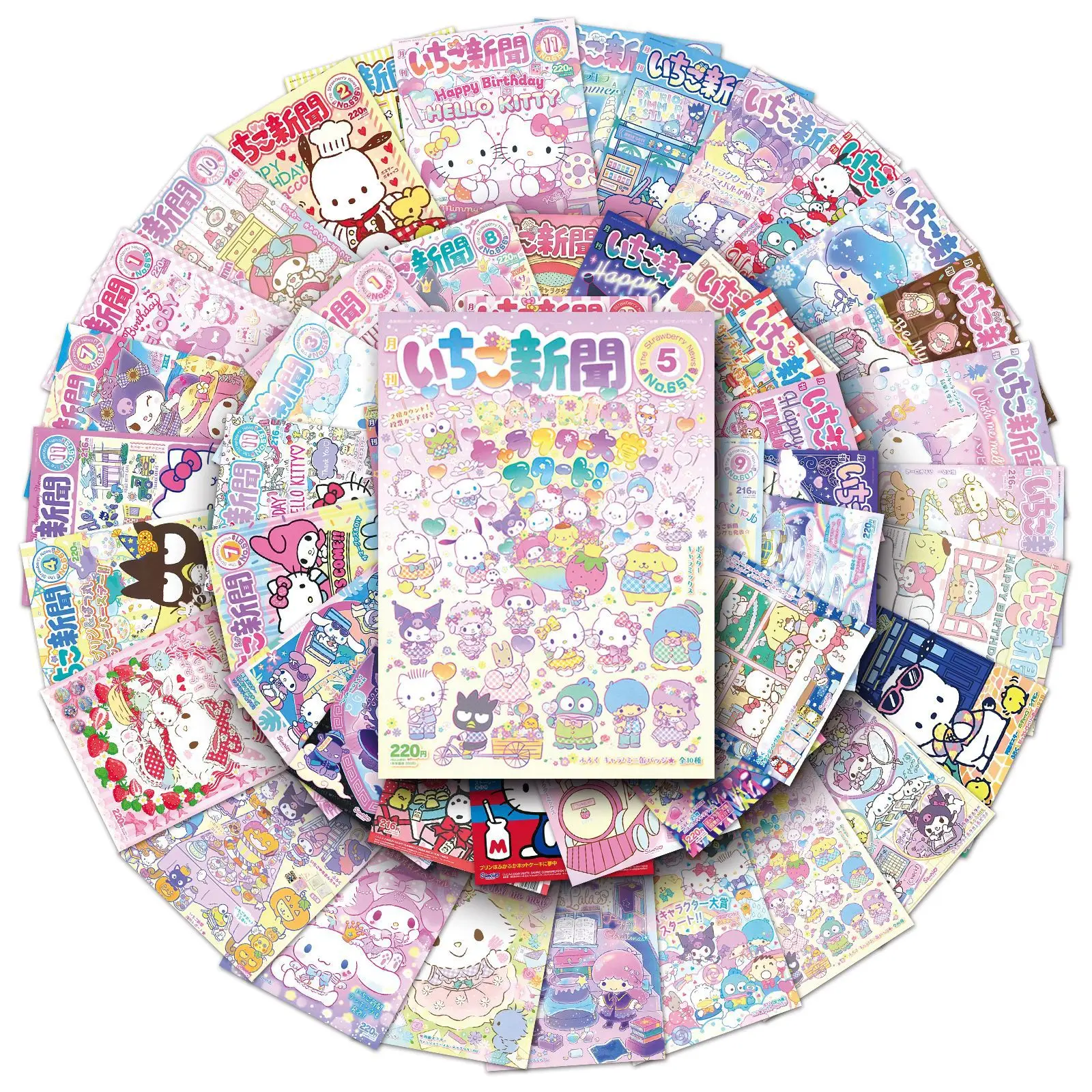 10/30/50PCS Cute Sanrio Stickers Cartoon Animation Kuromi My Melody Graffiti DIY Laptop Guitar Bike Skateboard Waterproof Toy