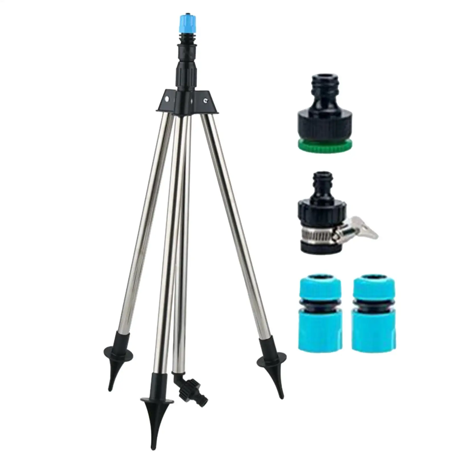 

Tripod Sprinklers For Yard Garden Rotary Tripod Water Sprinkler Outdoor Adjustable Height Watering Equipment For Yard Flower Bed