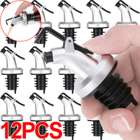 Oil Bottle Stopper Rubber Lock Plug Seal Leak-proof Food Grade Plastic Nozzle Sprayer Liquor Dispenser Wine Pourers Bar Tools