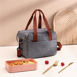 Borsa da pranzo portatile per OL Women borsa termica per il pranzo borsa termica borsa impermeabile Bento Pouch borse a tracolla per alimenti per ufficio