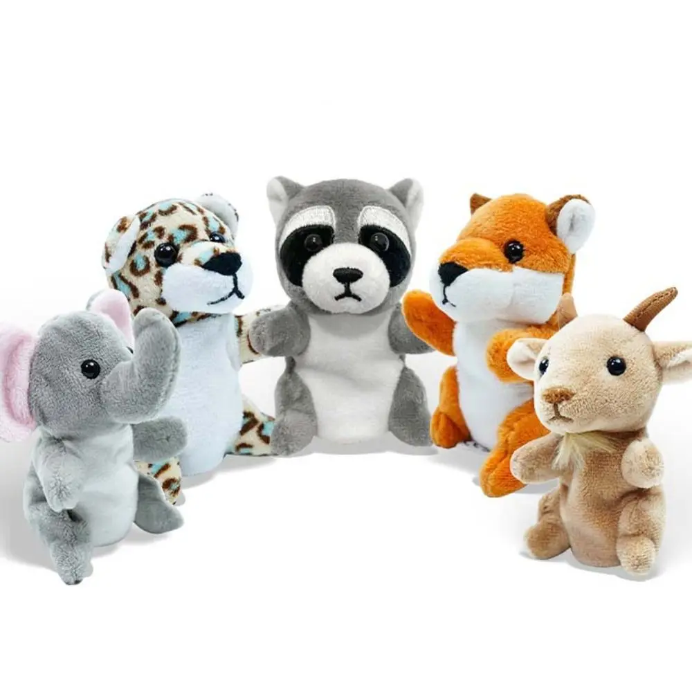 Marionetas de dedo para juego de rol, muñeco de peluche, marionetas de mano educativas de animales, marionetas de cuenta de cuentos de 9cm, juguete de peluche, recuerdos de fiesta